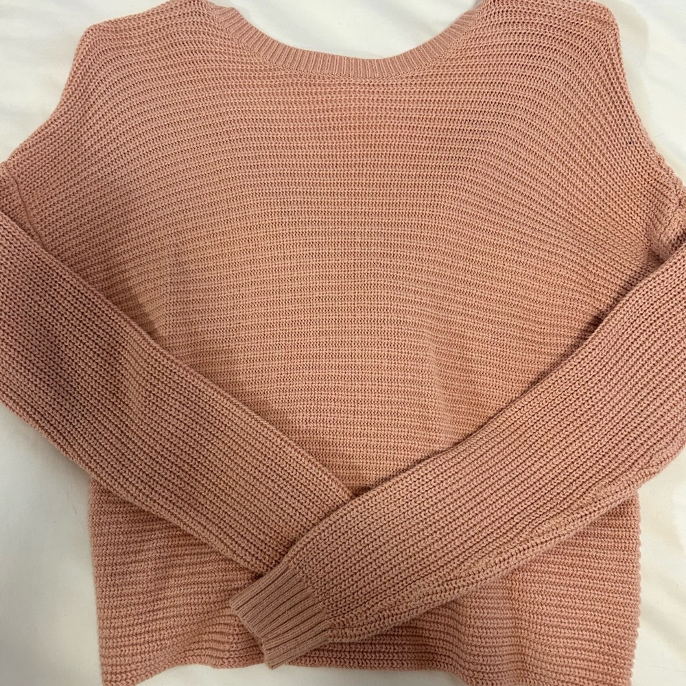 Hollister Pink Reversible Sweater